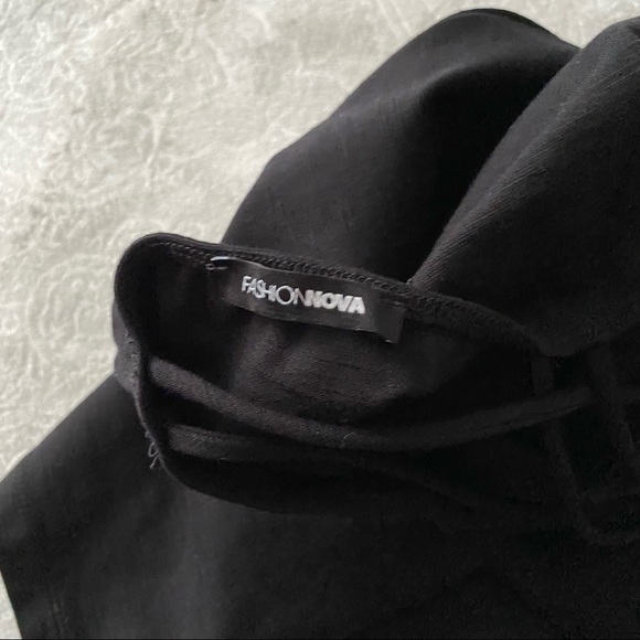 Fashion Nova Black Cut Out Chest Mini Dress - Picture 9 of 11